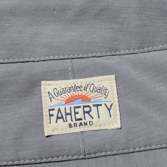 Faherty All Day Shorts Mens Size 38 Hybrid Stretch Performance Chino Golf Gray - Picture 6 of 13